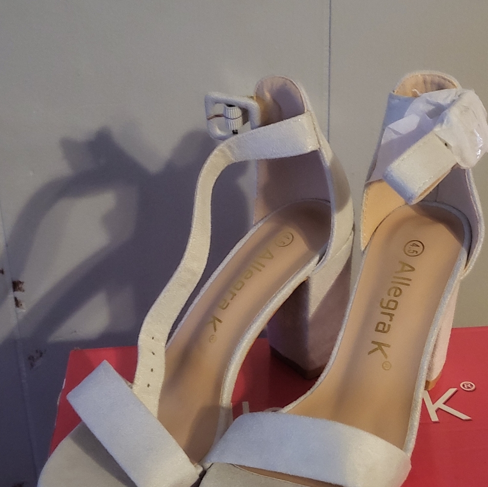 Size 4.5 Grey heels